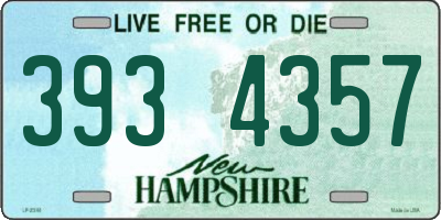 NH license plate 3934357