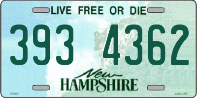 NH license plate 3934362