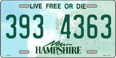 NH license plate 3934363