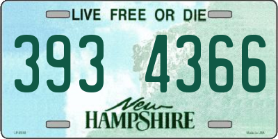 NH license plate 3934366