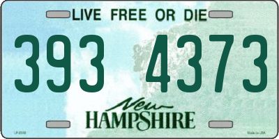 NH license plate 3934373