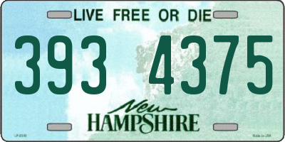 NH license plate 3934375
