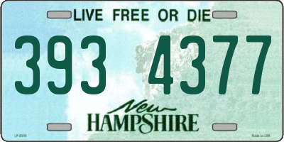NH license plate 3934377