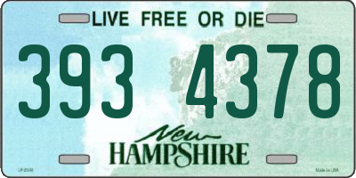 NH license plate 3934378