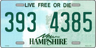 NH license plate 3934385