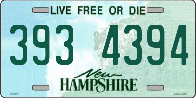 NH license plate 3934394