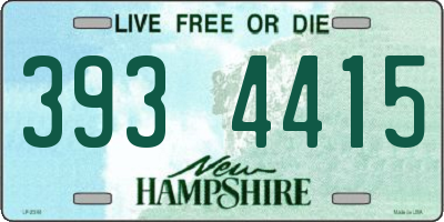 NH license plate 3934415