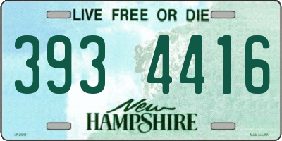 NH license plate 3934416