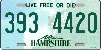 NH license plate 3934420