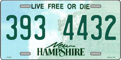 NH license plate 3934432