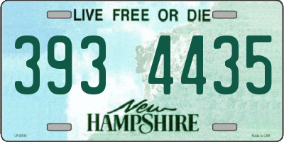 NH license plate 3934435