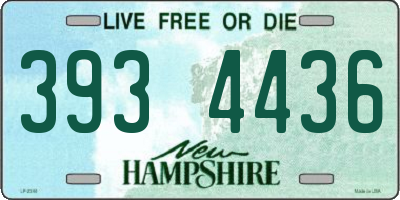 NH license plate 3934436