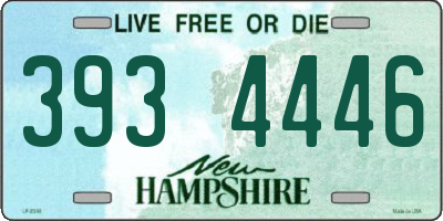 NH license plate 3934446