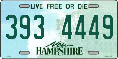 NH license plate 3934449