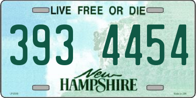 NH license plate 3934454