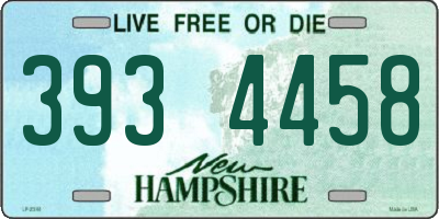 NH license plate 3934458