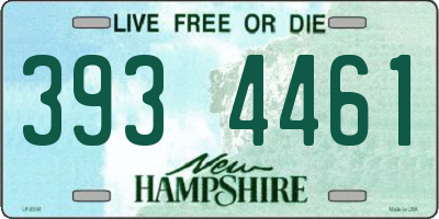 NH license plate 3934461