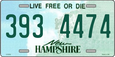 NH license plate 3934474