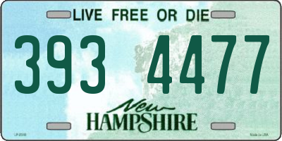 NH license plate 3934477