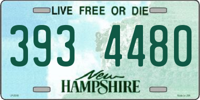 NH license plate 3934480