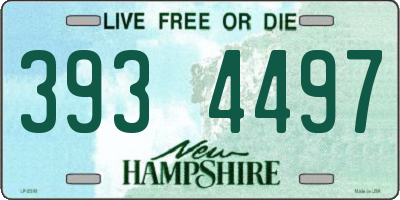 NH license plate 3934497