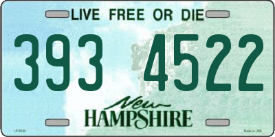 NH license plate 3934522