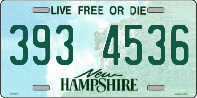 NH license plate 3934536