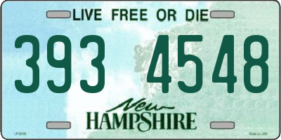 NH license plate 3934548