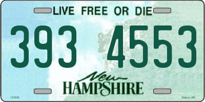 NH license plate 3934553