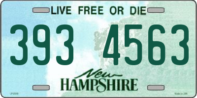 NH license plate 3934563