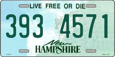 NH license plate 3934571