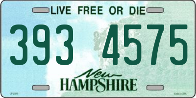 NH license plate 3934575