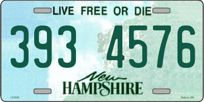 NH license plate 3934576