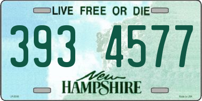 NH license plate 3934577