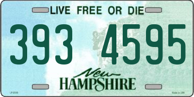 NH license plate 3934595