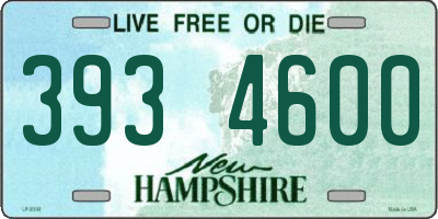 NH license plate 3934600