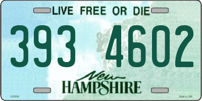 NH license plate 3934602