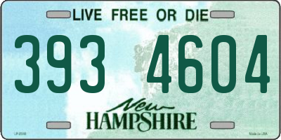 NH license plate 3934604