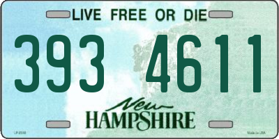 NH license plate 3934611