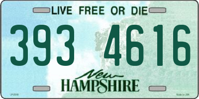 NH license plate 3934616