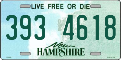 NH license plate 3934618