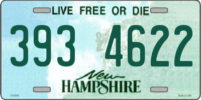 NH license plate 3934622