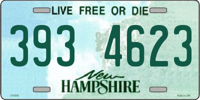 NH license plate 3934623
