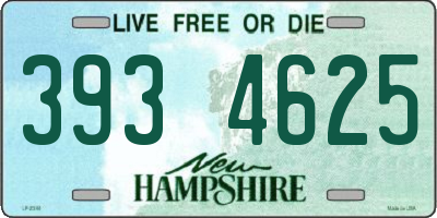 NH license plate 3934625