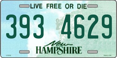 NH license plate 3934629