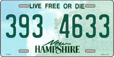 NH license plate 3934633