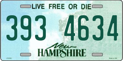 NH license plate 3934634