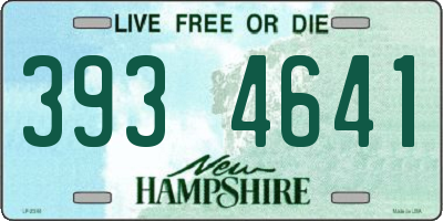 NH license plate 3934641