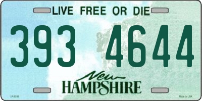 NH license plate 3934644