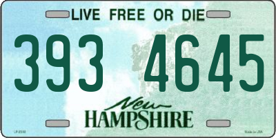 NH license plate 3934645